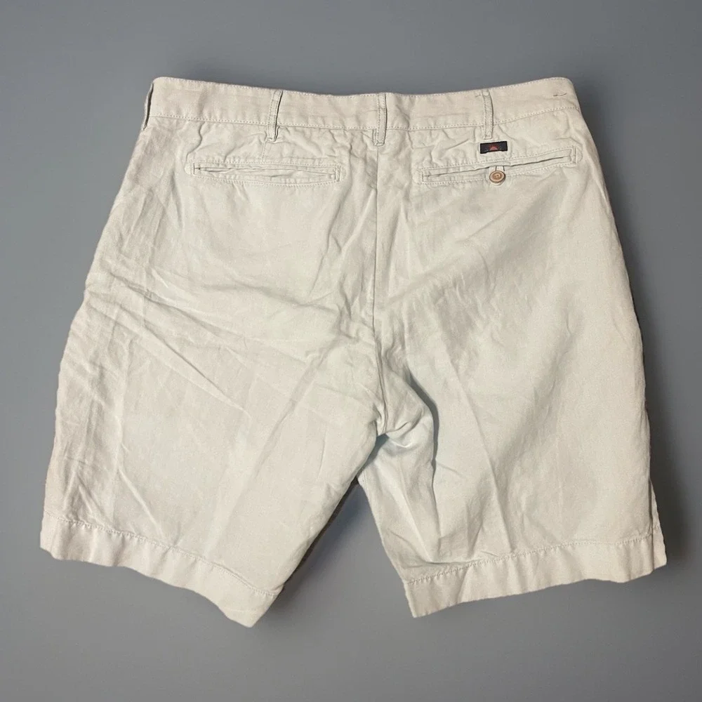 Faherty Men's‎ Light Blue Chino Mixed Linen Shorts -32